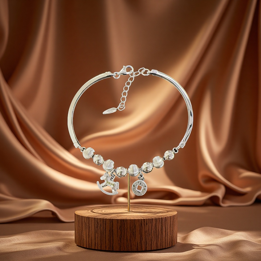 时尚女款不规则金色手链百搭简约潮流手饰女用男士个性手镯情侣款