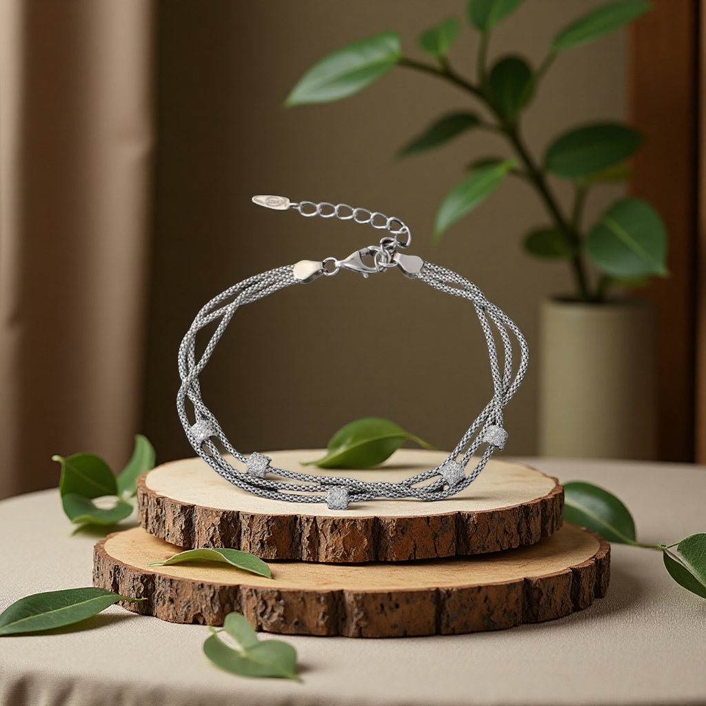 时尚女款不规则金色手链百搭简约手饰潮流女用男士个性手镯情侣款