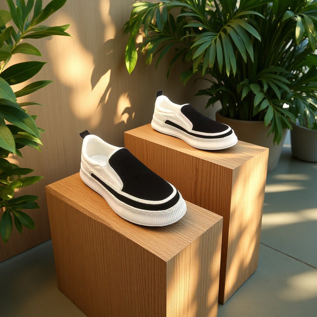 春季新款男士透气帆布鞋厚底一脚蹬休闲潮鞋百搭平底鞋女式休闲单鞋