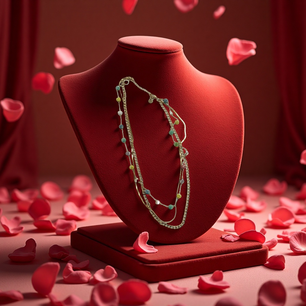 时尚珠宝女款金色玉坠天然石项链墨西哥风格简约百搭首饰品