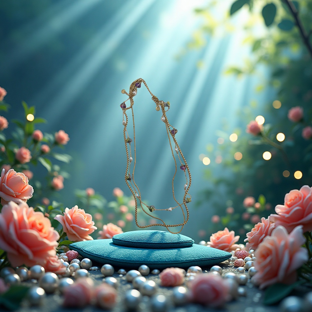 项链细节图