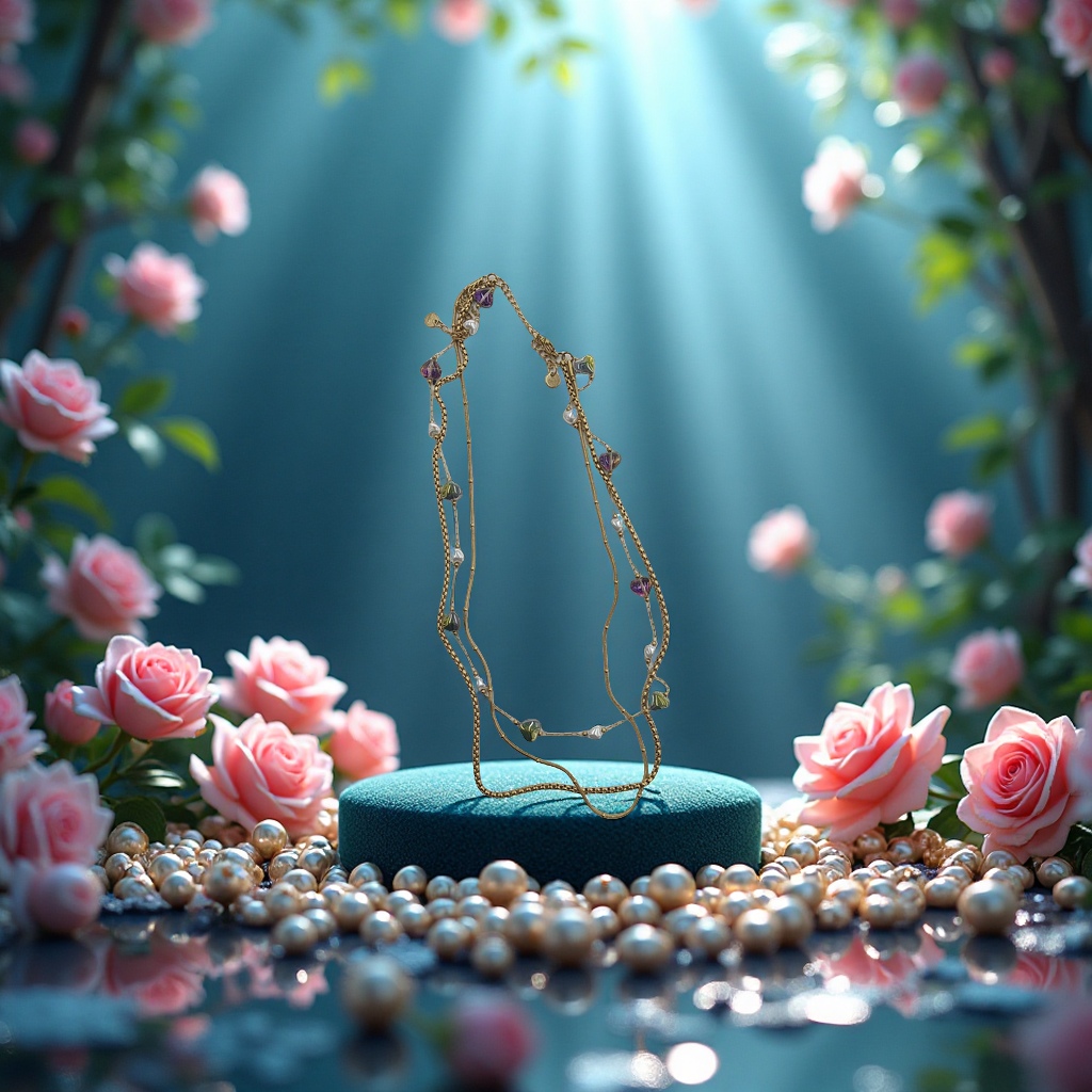 时尚珠宝女款手饰金色天然玉坠墨西哥风格项链潮流百搭礼品