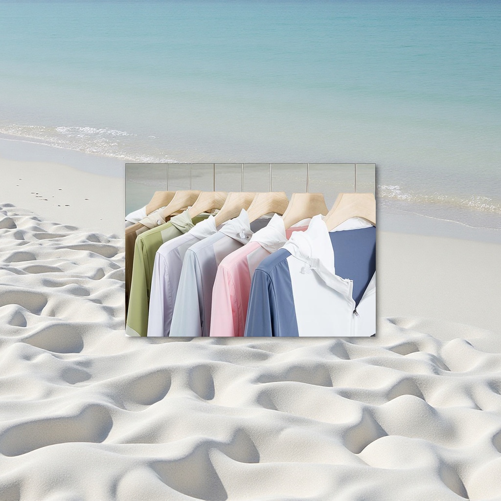 情侣凉感拼色防晒衣男女轻薄遮阳皮肤衣徒步旅行户外防紫外线可印logo