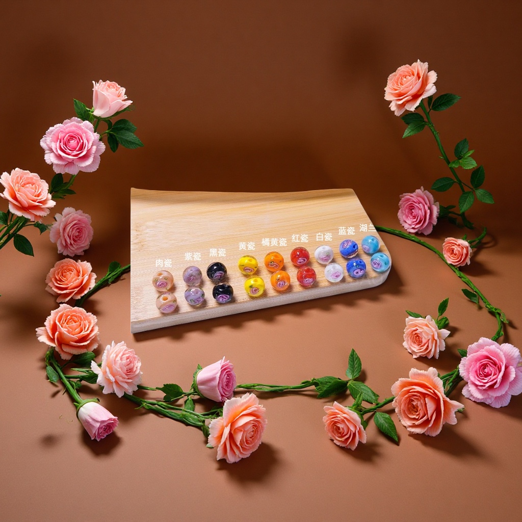 手工加花双面圆珠手链专用工厂直销时尚手链饰品配件手工DIY材料