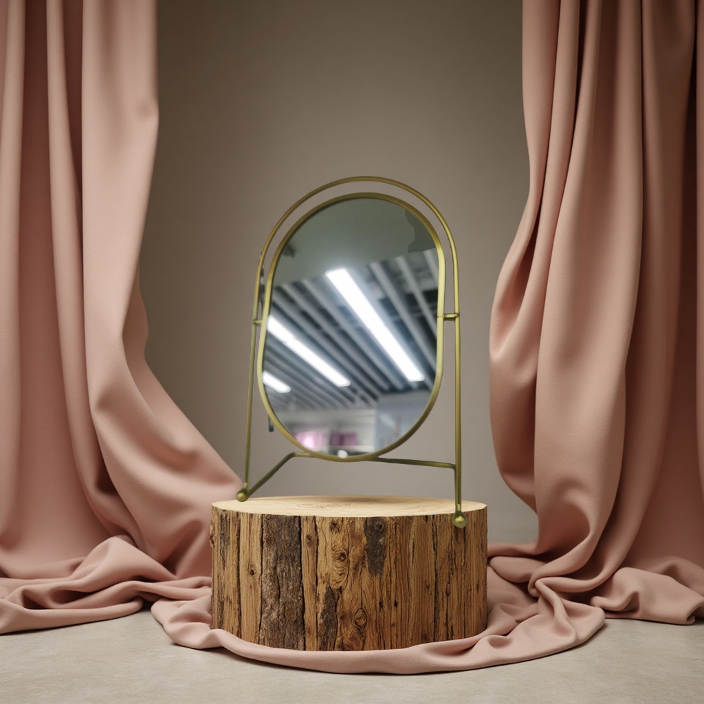 镜子毛绒可爱便携化妆镜小镜子女生化妆镜子化妆用品装饰品礼物