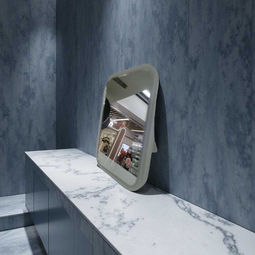 三色灯光智能镜子多功能化妆镜带调节灯光家用美容镜高清显示不闪烁