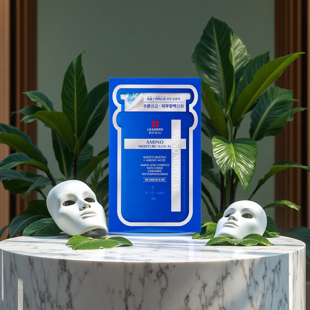 丽得姿美帝优氨基酸保湿面膜10片补水滋养深层锁水舒缓肌肤护理用品