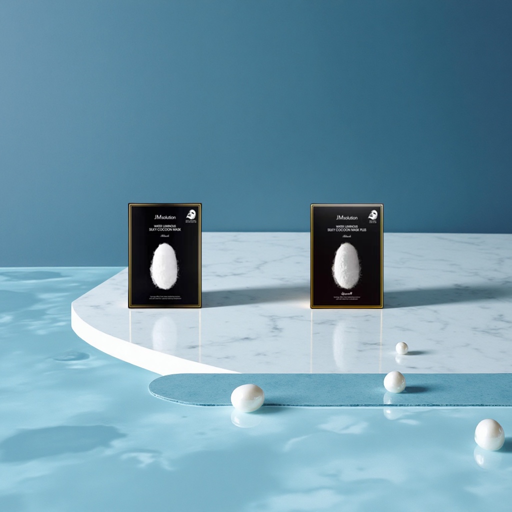 韩国蚕丝氨基酸补水面膜10片装产品图