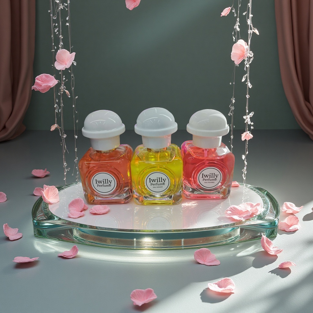 玻璃瓶香水瓶小瓶饮料玻璃瓶卡扣密封瓶装容器创意家居装饰用品