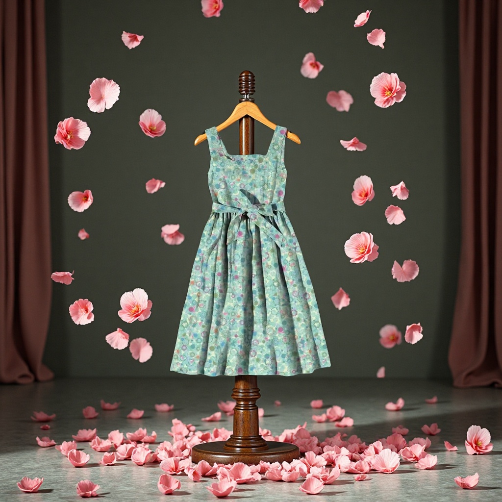 时尚百搭裙子柔软舒适布料夏季新款女装休闲显瘦长裙