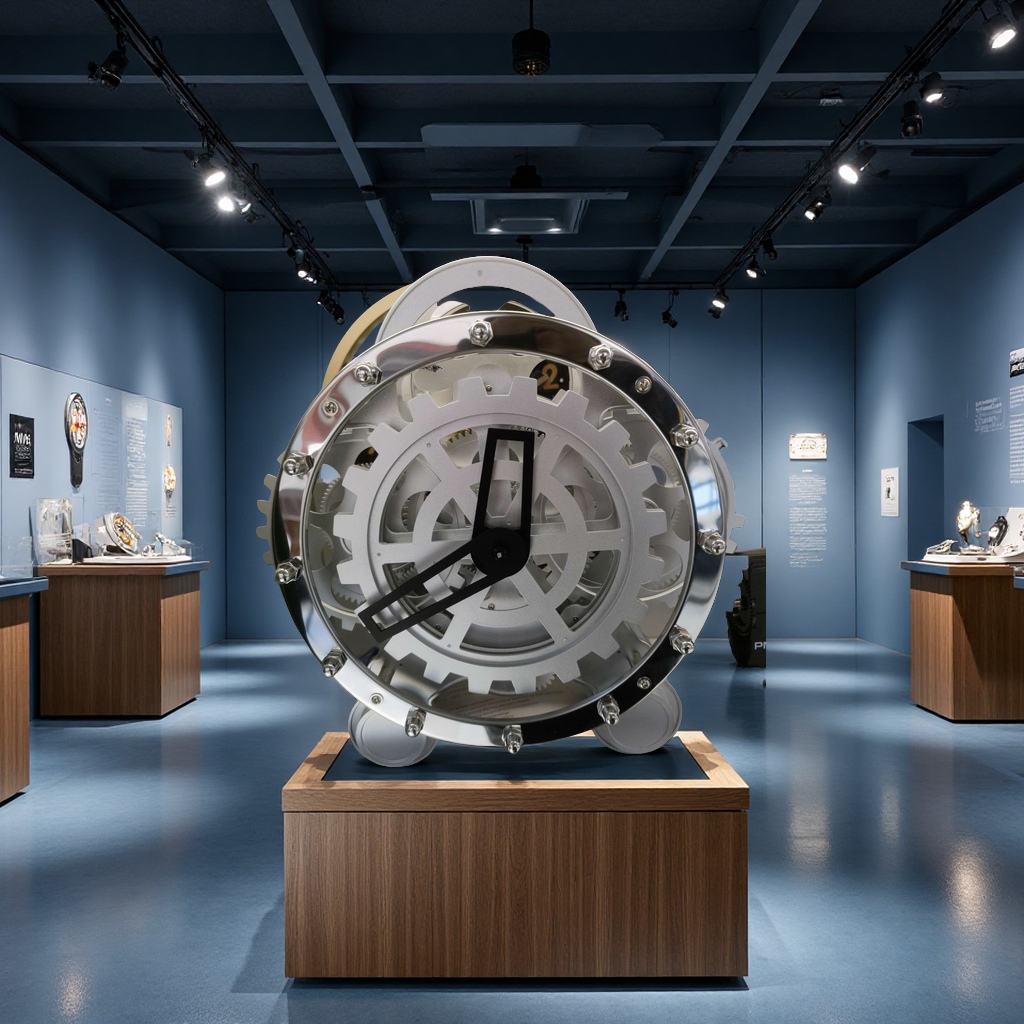 瑞士机械手表复古齿轮时钟创意设计经典款时尚男士女表简约潮流不锈钢挂钟钟表挂钟