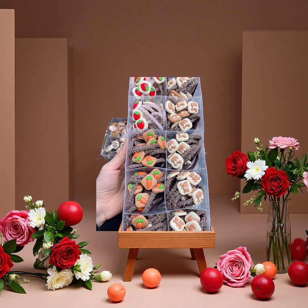 时尚弹力发绳多色可调发饰简约百搭发带头绳发圈女男学生头饰产品图