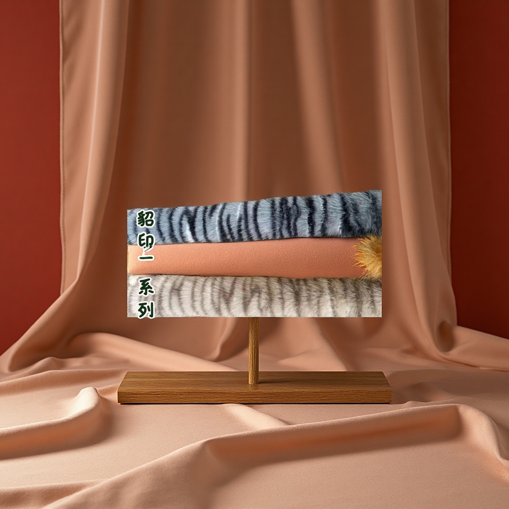 小米貂小金貂高低毛印花猫纹圆点动物玩具服装外套家纺绒布针织面料皮革沙发用品