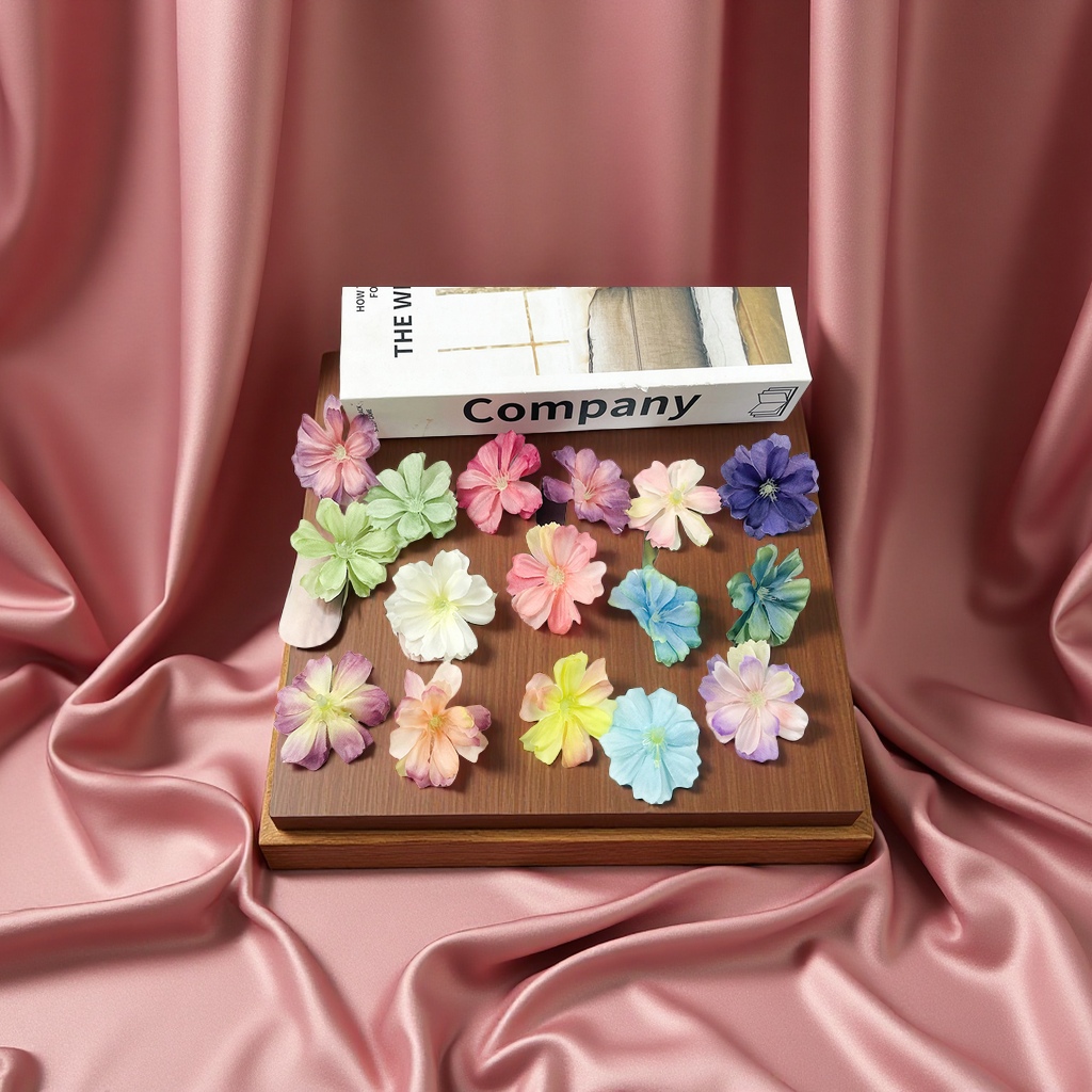 DIY faux plum blossom heads, Daisy artificial flower hairpins, flower clothing, souvenirs, materials and accessories, dance skirts, flower umbrellas, decorations, office culture, faux garden rose ornaments details Picture