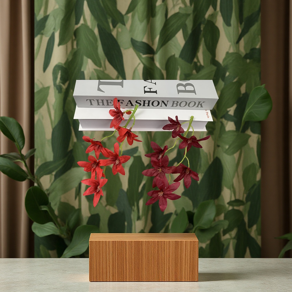 DIY Wenxin orchid strings, hairpins, headwear, garlands, wedding flower walls, flower columns, flower arrangements, simulated garden decorations, office culture simulated plants details Picture