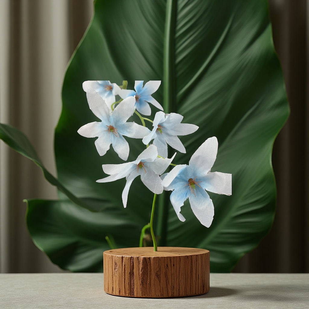 DIY Wenxin orchid strings, hairpins, headwear, garlands, wedding flower walls, flower columns, flower arrangements, simulated garden decorations, office culture simulated plants Specification image