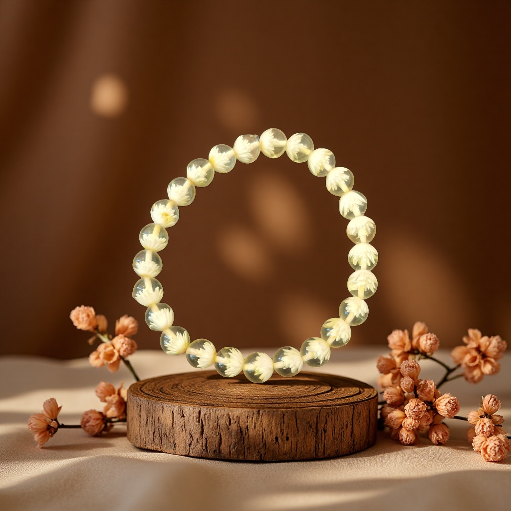 琥珀手链天然琥珀手串复古手饰手工编织多彩手链女士学生礼物莲能8x9