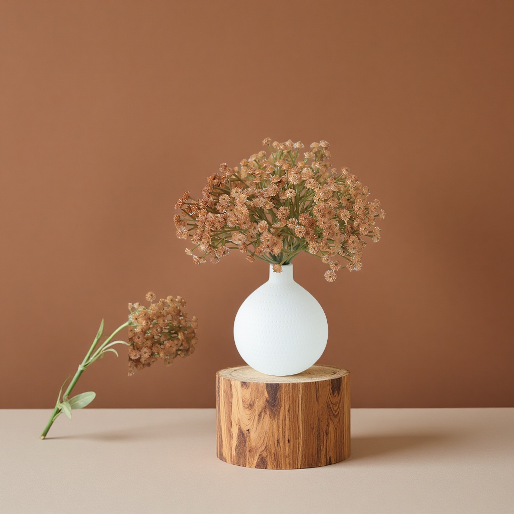 秋色满天星仿真花束简约风家居客厅装饰花艺摄影道具宠物园艺干花