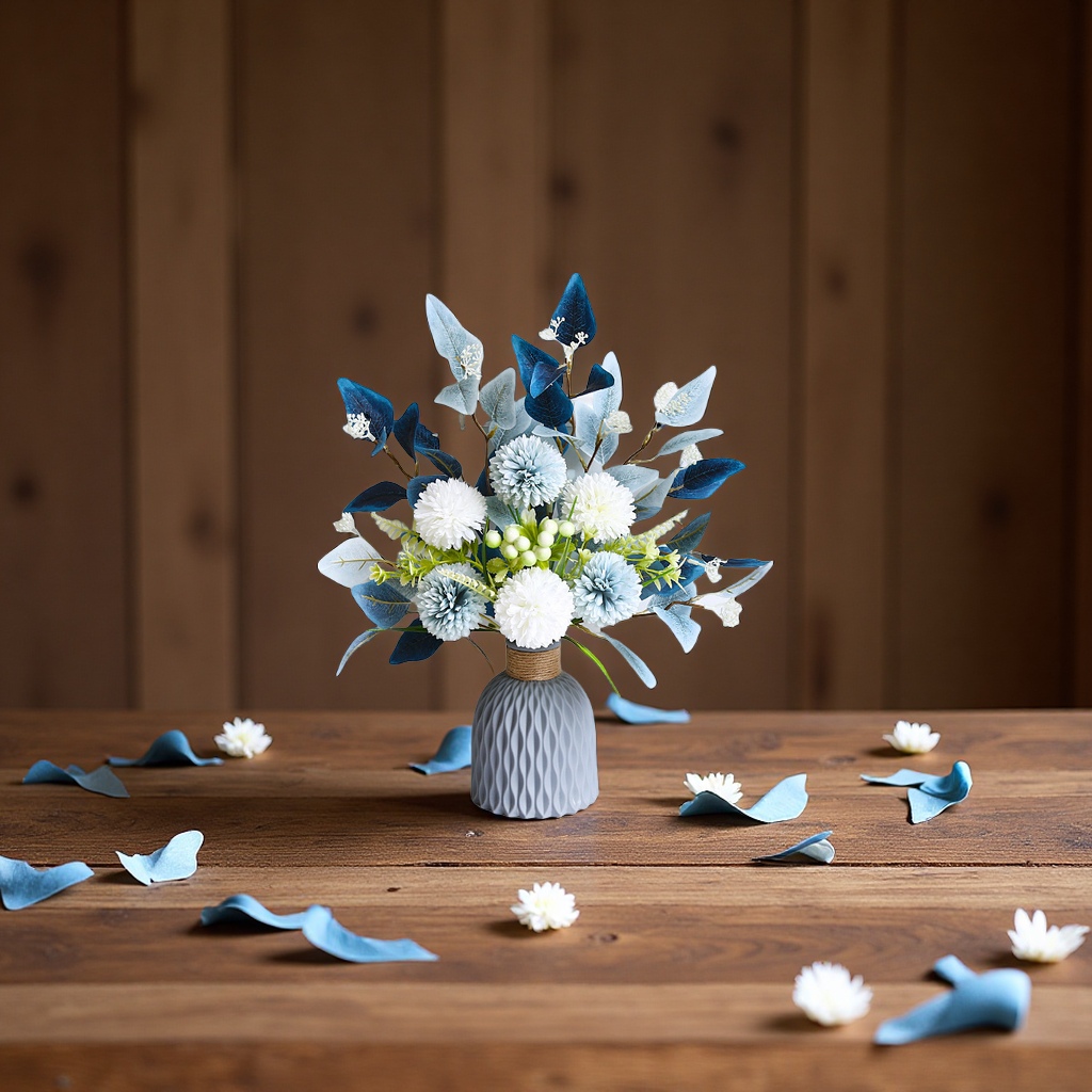 仿真假花摆件家居装饰客厅桌面绢花花艺餐桌花束工艺品礼品装饰品