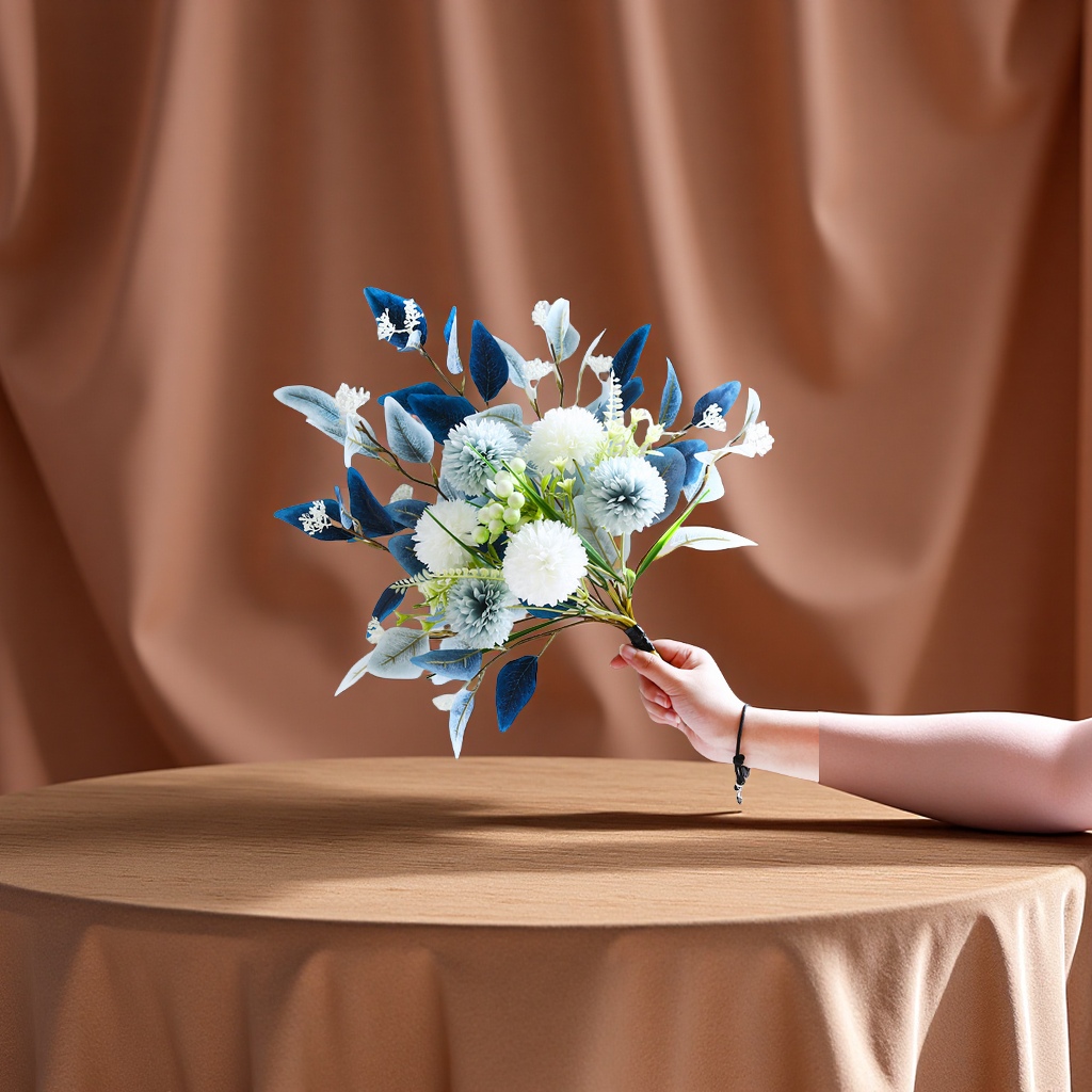 仿真假花摆件家居装饰客厅桌面绢花花艺餐桌花束工艺品礼品装饰品详情图2