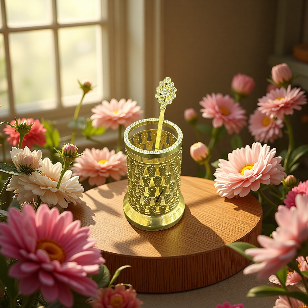 高端大气勺杯桶套装时尚家居用品优雅简约品质生活装饰细节图