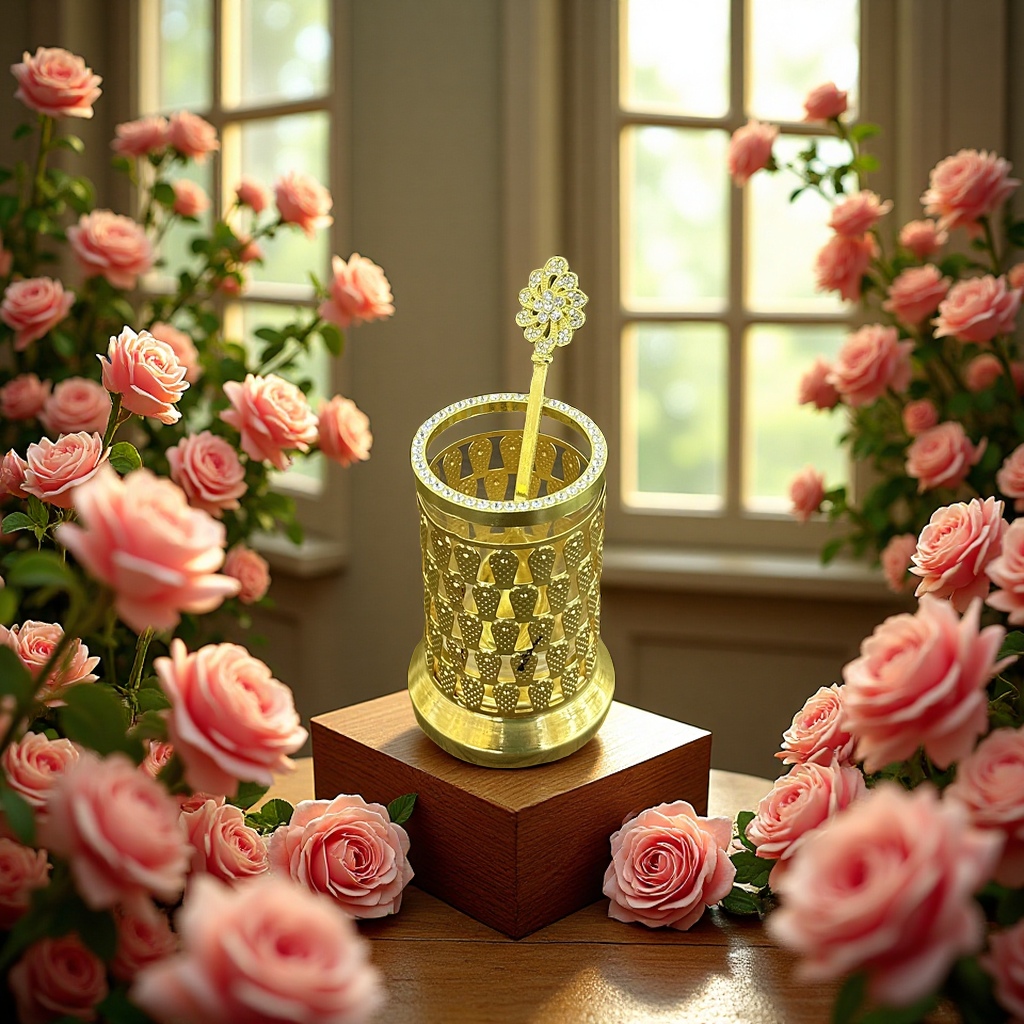 高端大气勺杯桶套装时尚家居用品优雅简约品质生活装饰产品图