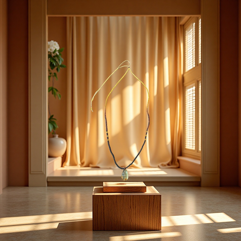 琥珀项链彩虹蜜蜡天然手工吊坠复古简约女款项链饰品礼物送女友情侣款长款短款任选