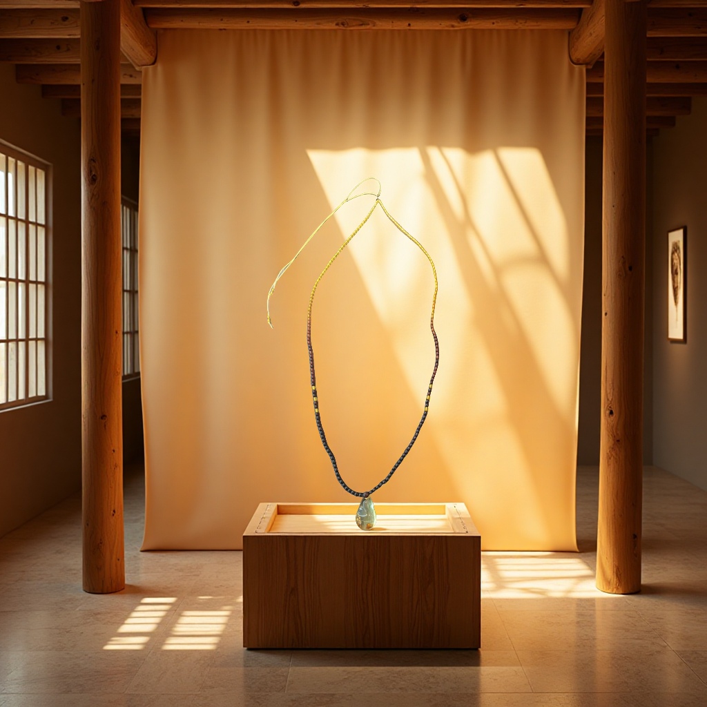 琥珀首饰套装实物图