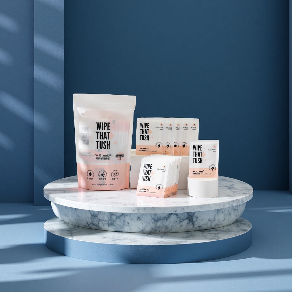 便携式单片湿厕纸独立包装男女通用抑菌可降解卫生巾湿巾纸家用便携清洁用品