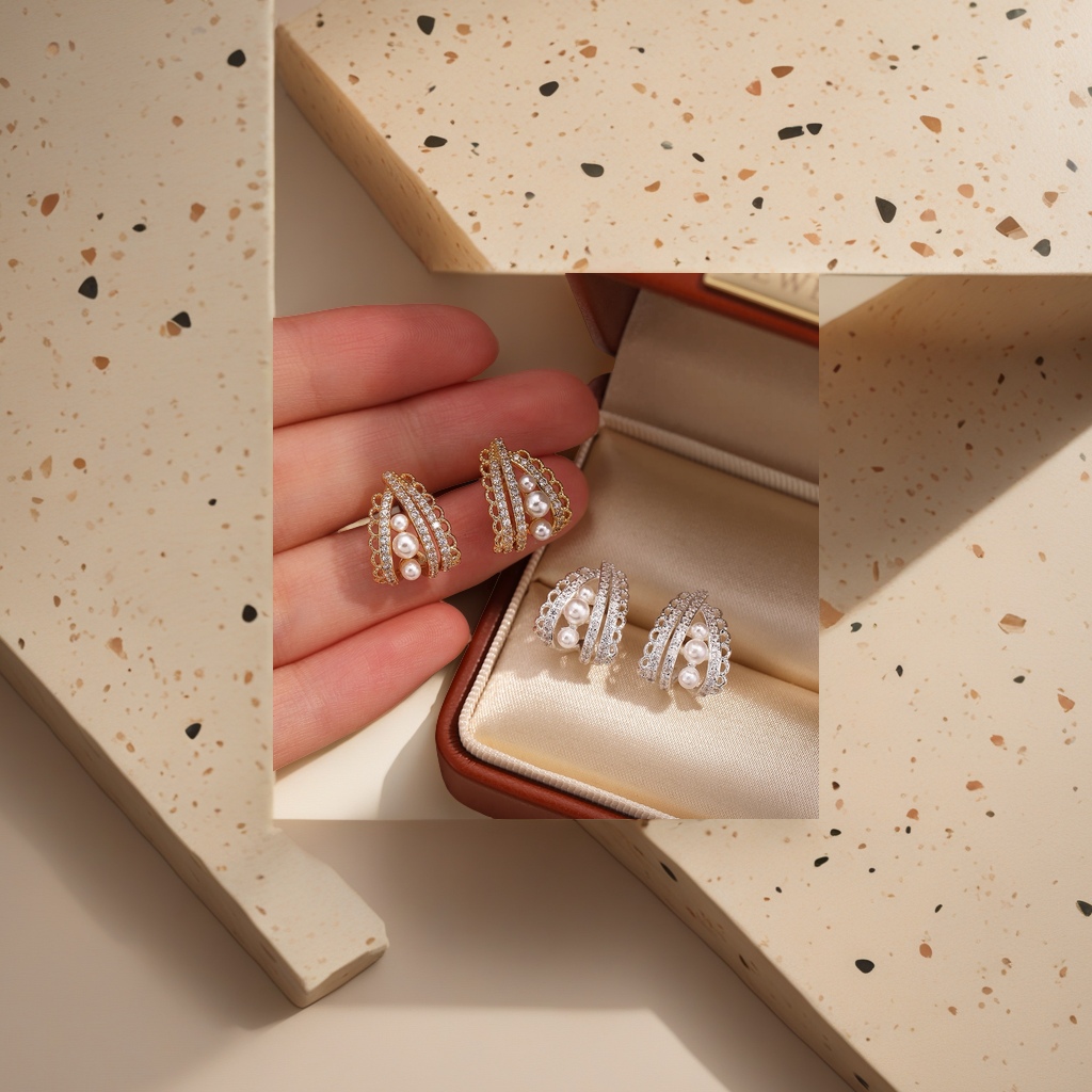 时尚简约金属耳环女气质百搭耳饰个性个性潮流耳坠耳饰品配饰产品图