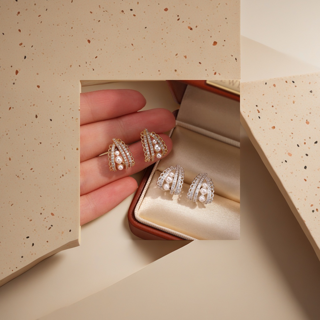 时尚简约金属耳环女气质百搭耳饰个性个性潮流耳坠耳饰品配饰