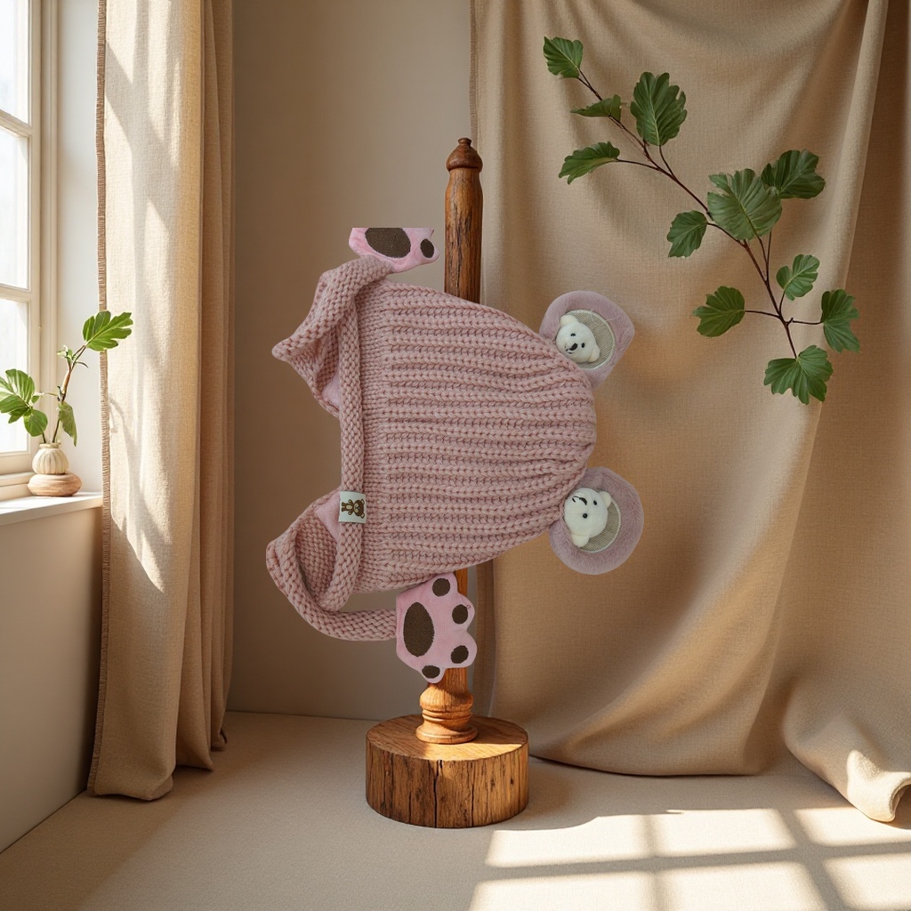 圣诞针织帽子保暖冬季男女儿童小香款时尚百搭针织帽圣诞节礼物