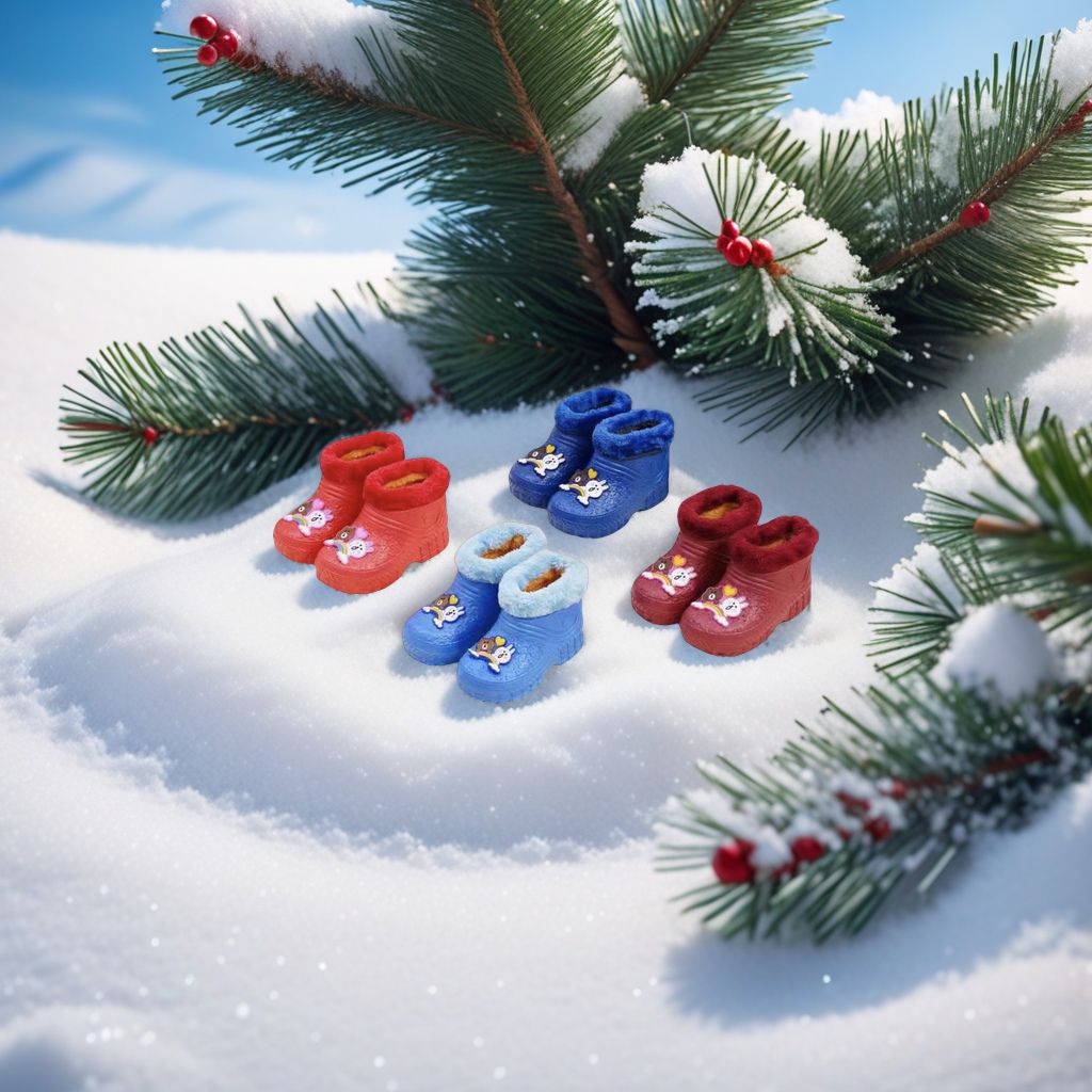 冬天防滑防水保暖雪地靴24-29码耐磨防寒户外防冻靴子男女款