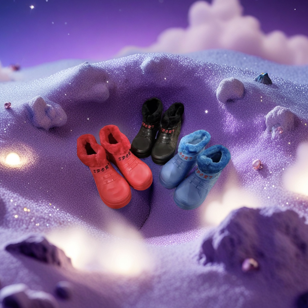 冬天防滑防水保暖鞋30-35码耐磨防寒雪地靴男女款舒适防冻鞋子