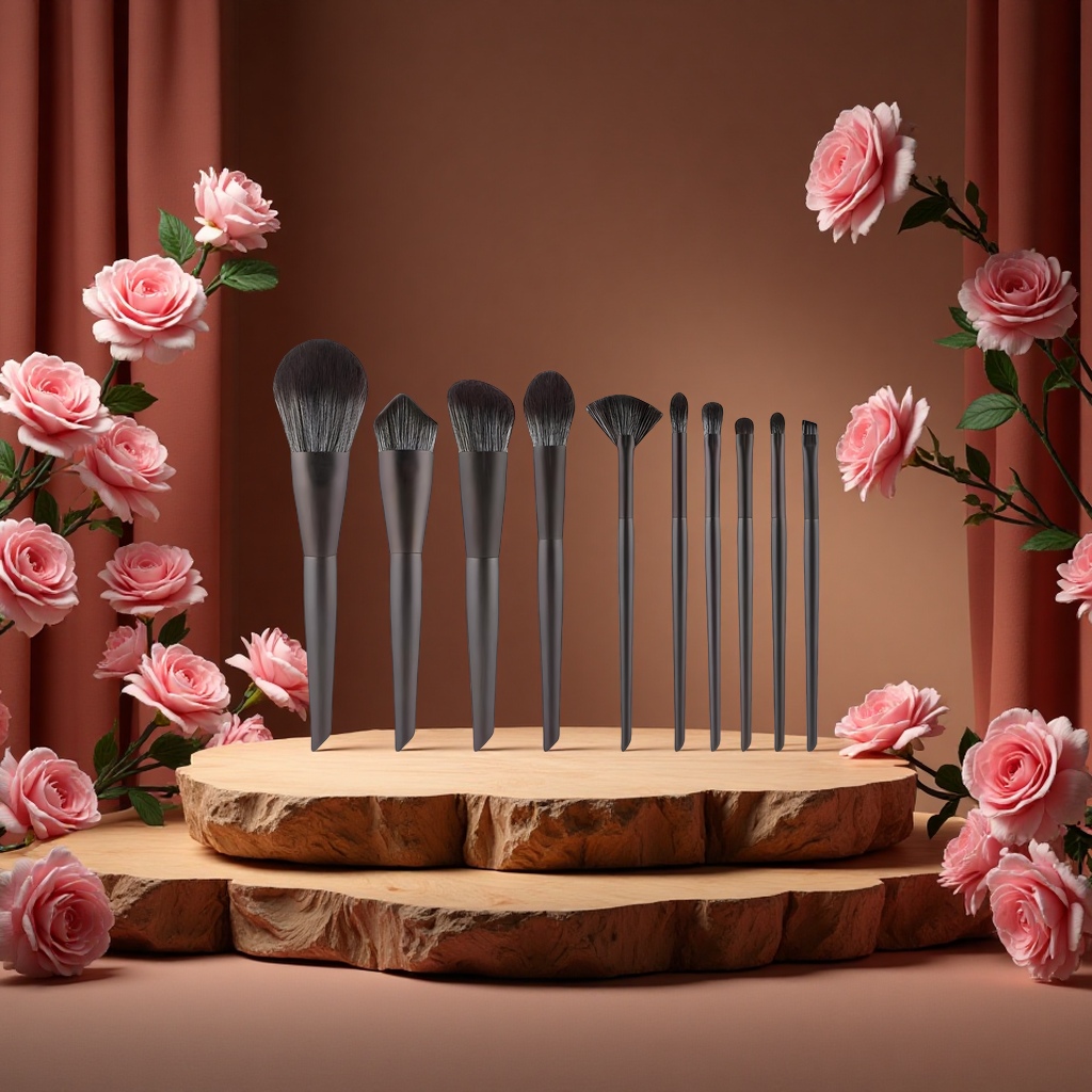 沧州毕加索10支化妆刷套装超软毛散粉腮红粉底眼影全套专业彩妆工具