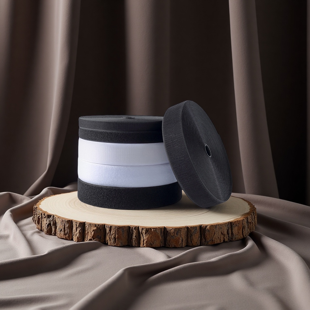 现货黑白色魔术贴勾面毛面自粘粘扣带防滑沙发窗帘子母贴舞台演出魔术道具办公文化聚会用品