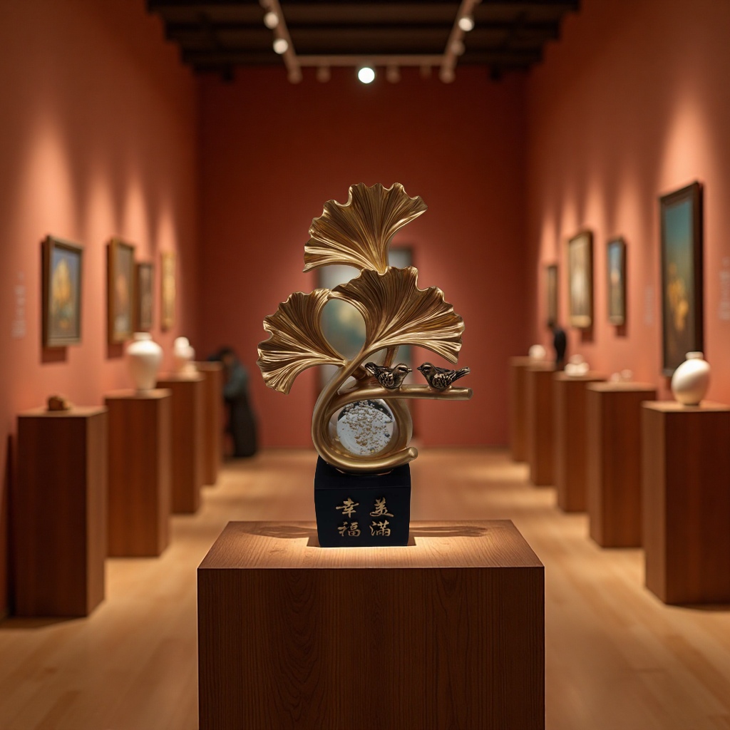 树脂工艺品 摆件 有钱花细节图