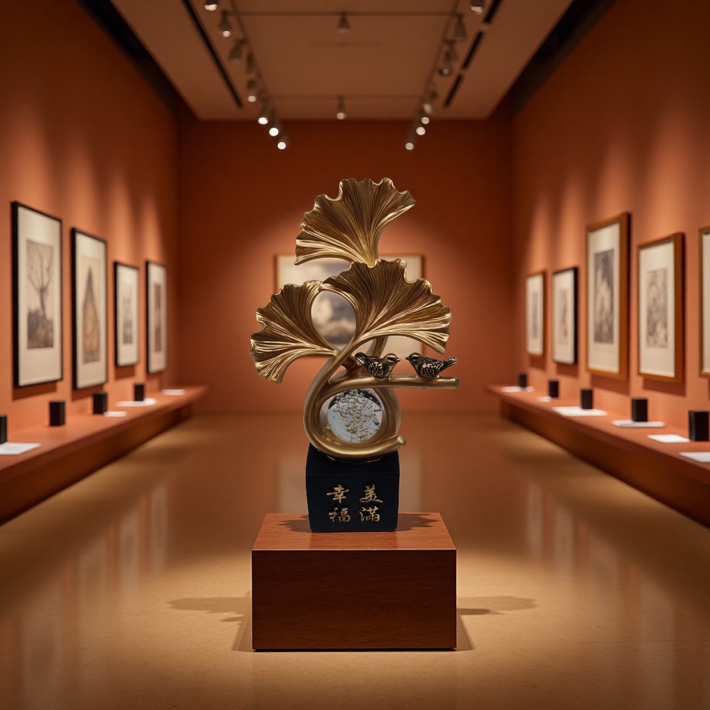 黄金发财树招财人造仿真树手工diy店装饰摆件富贵风家居装饰品