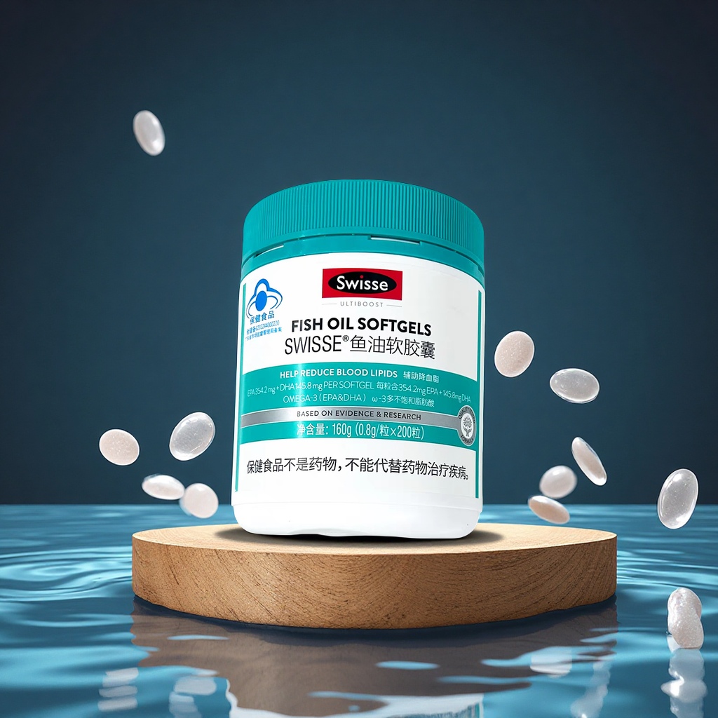 【Swisse深海鱼油软胶囊正品omega3成人养护老年