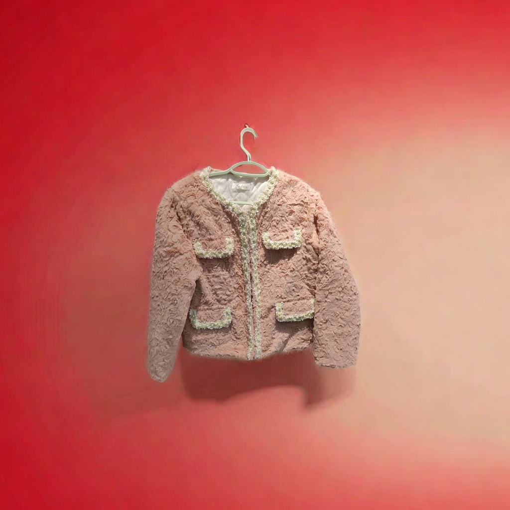 The jacquard sweater made of rabbit fur is soft, warm, and has a fine and comfortable hand feel. It is a new collection of clothing fabrics for spring, autumn and winter Application Scenario