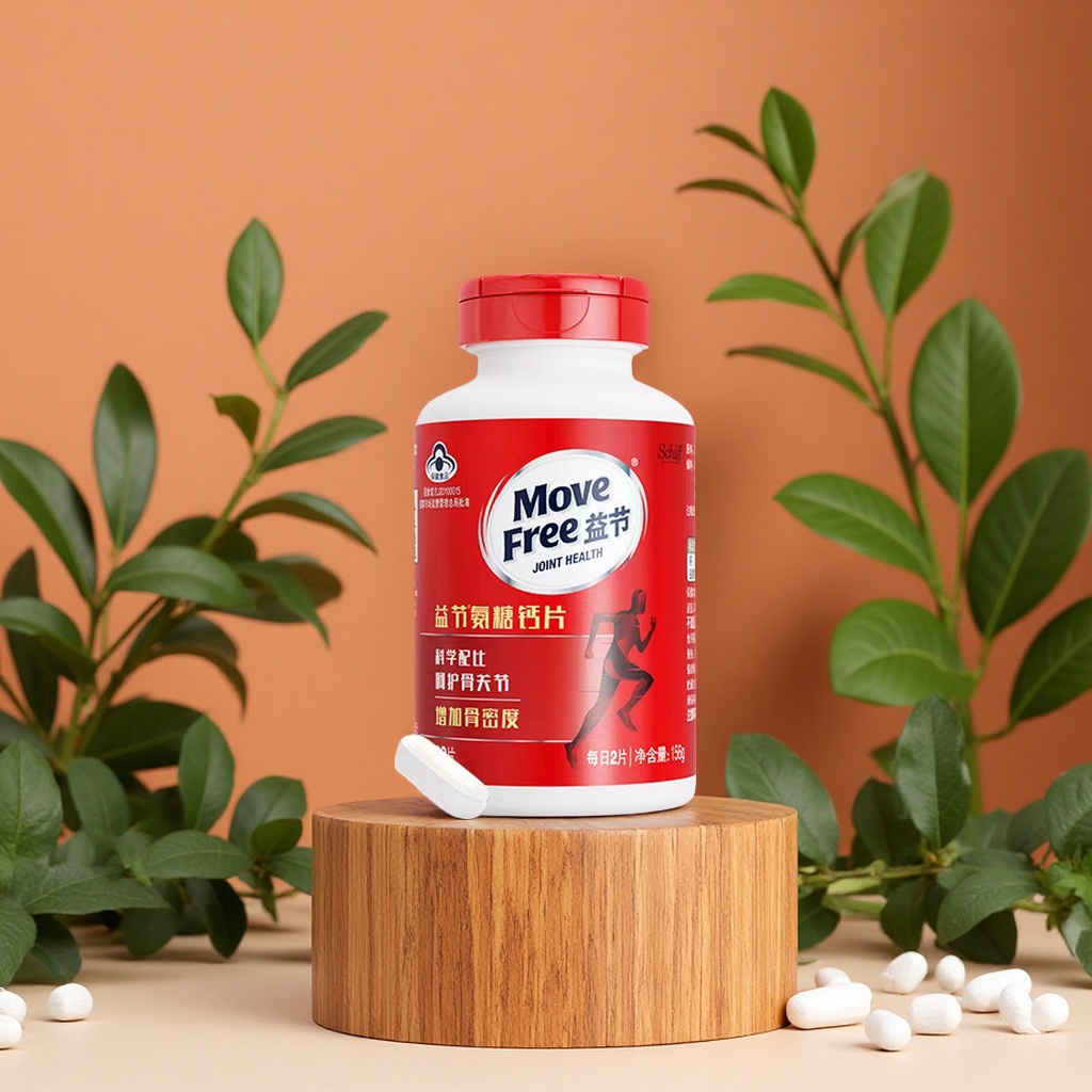 movefree益节氨糖钙片中老年人养护关节疼痛补钙维骨力加钙80粒