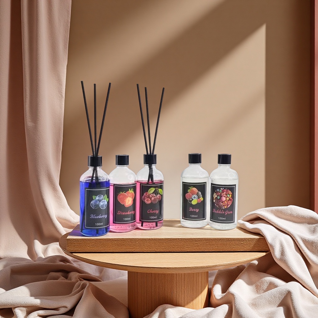 Oil-based rattan aromatherapy, non-flame essential oil, deodorizing fruit fragrance, bedroom, bathroom, long-lasting export wholesale, household aromatherapy machine details Picture