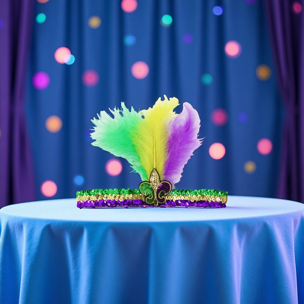 亚马逊狂欢节羽毛发箍派对舞台表演节日装饰发饰头饰饰品头纱时尚发饰