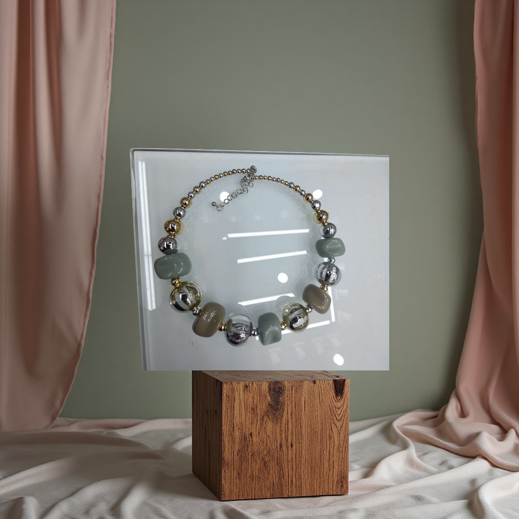 少数民族风项圈伸缩拉绳设计镶钻车轮装饰女士短款欧美风毛衣链