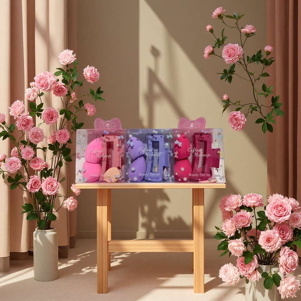 美妆护肤套装PVC盒装混色多件组合保湿补水滋润修护礼盒