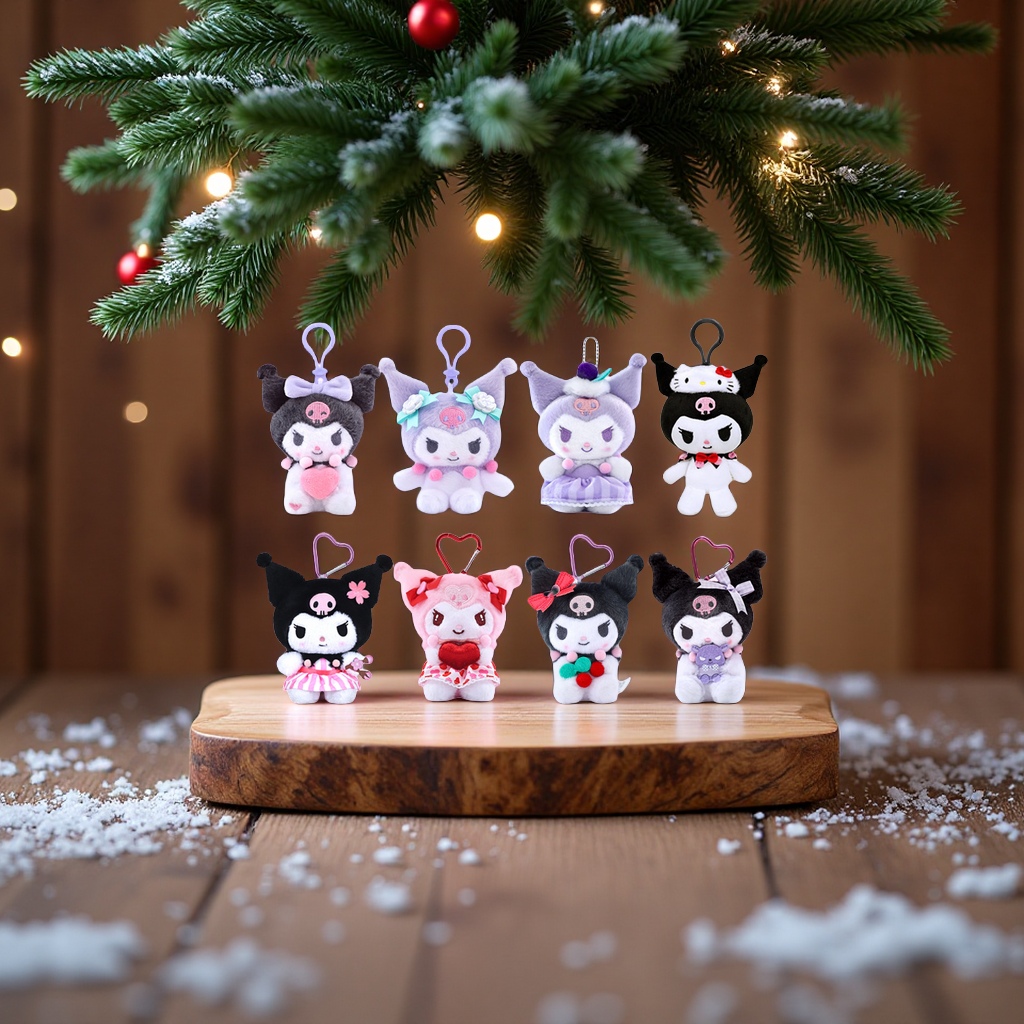 三丽鸥正版库洛米毛绒玩偶书包挂件圣诞生日送女生布艺公仔玩具