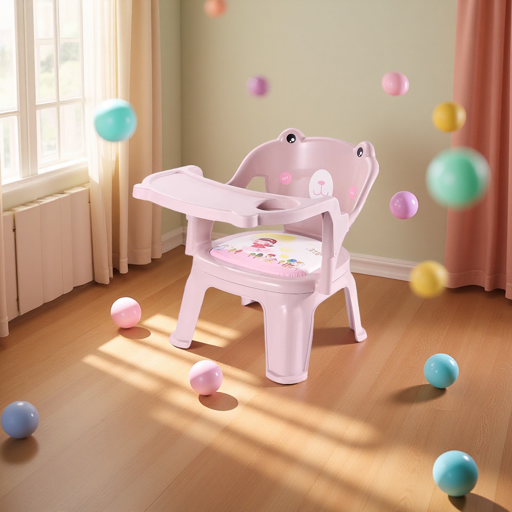 儿童椅儿童小靠背 宝宝叫叫椅带椅子有小凳子 有响声小孩塑料 儿童餐椅产品图