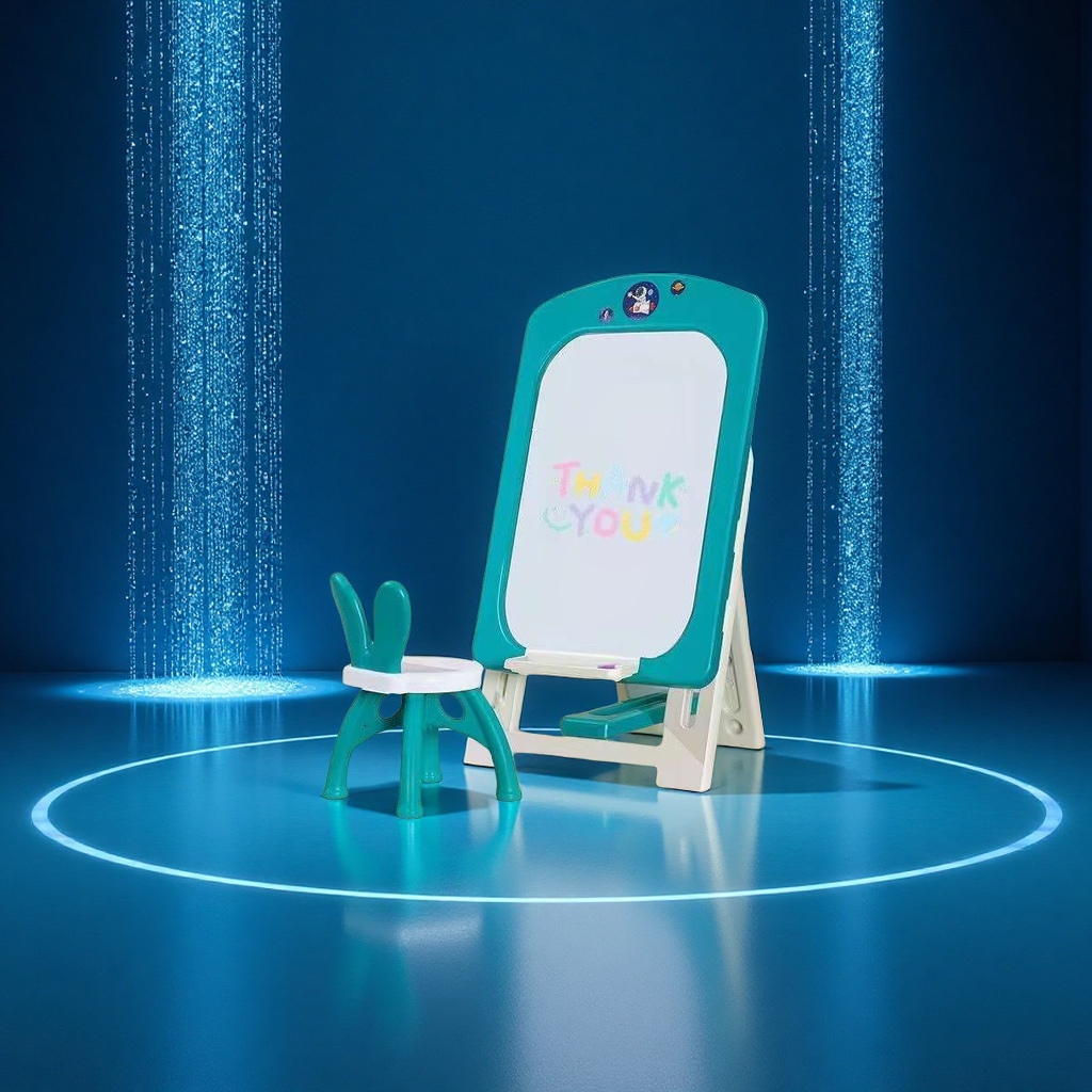 儿童画板可擦磁性涂鸦板幼儿写字板支架式家用无尘白板益智小黑板