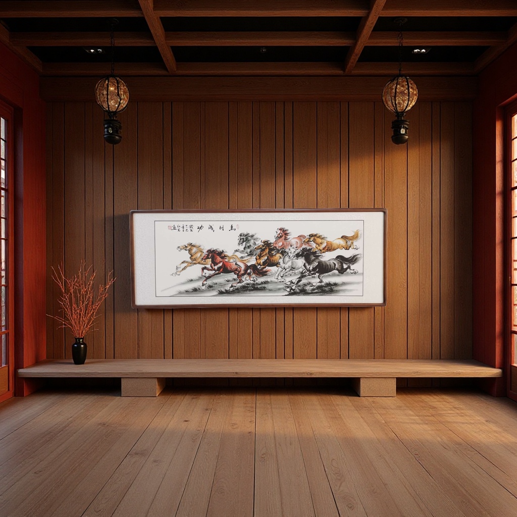 中堂山水画3D立体画客厅装饰3D打印笔艺术品创意家居摆件