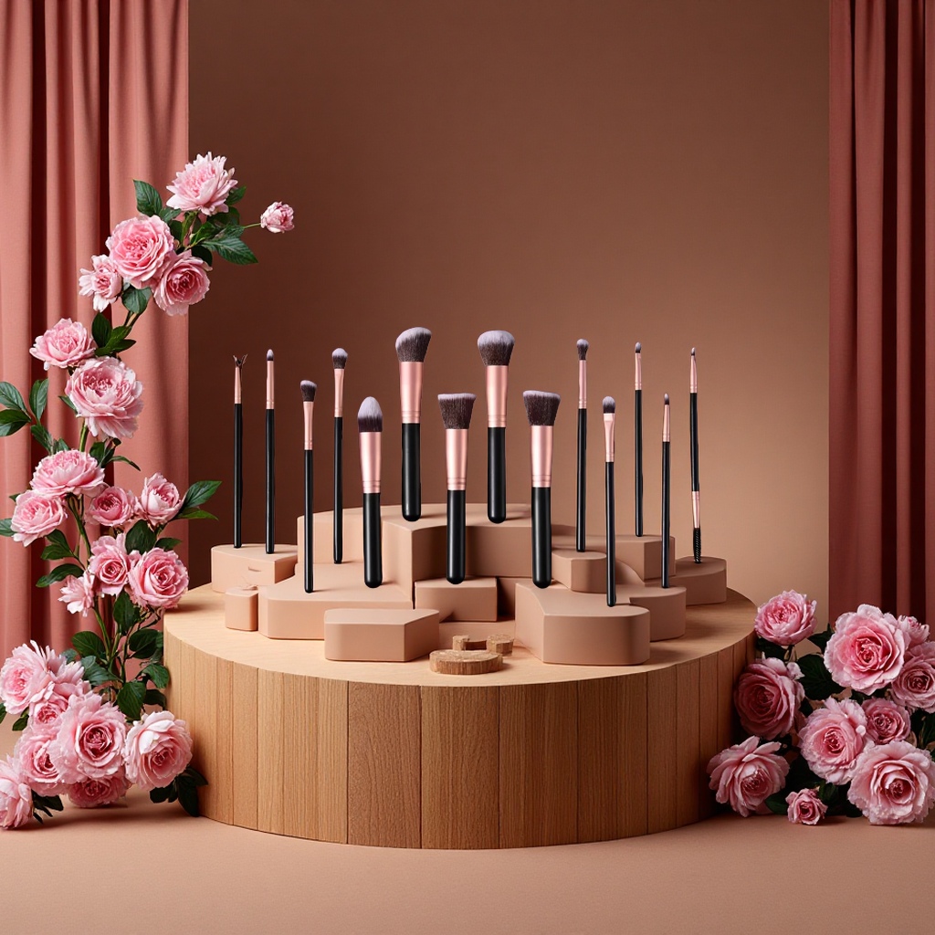 专业化妆刷套装多用途持久不掉色柔软细腻适合新手化妆工具图